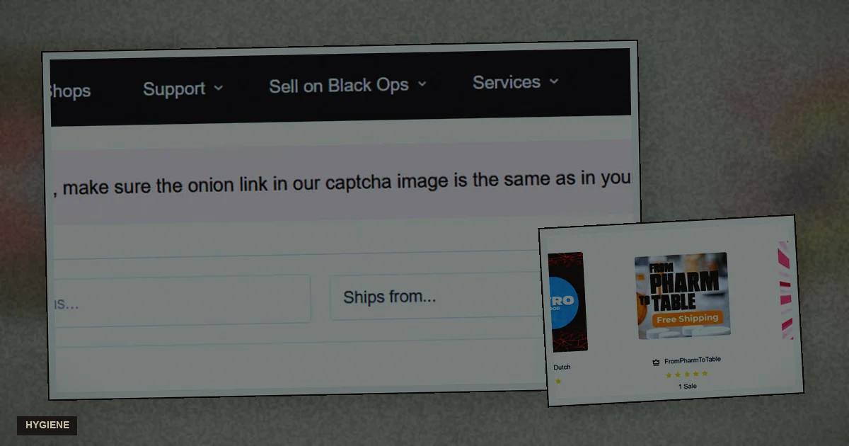 Phishing-warning photograph for mirror hygiene notes