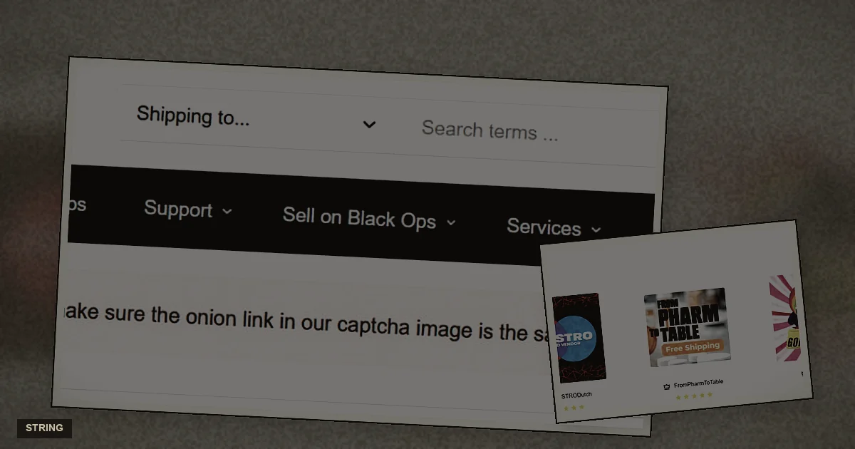 Address-bar photograph for onion-string comparison notes