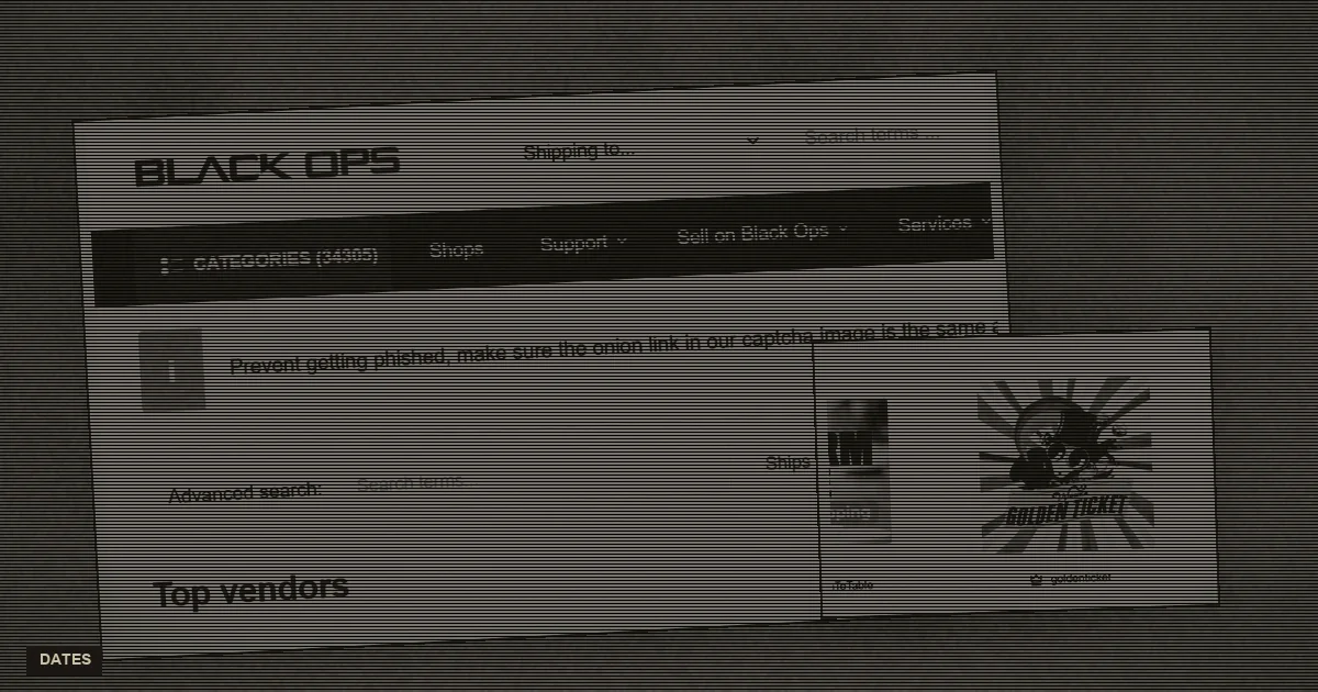 Interface fragment used as a dated BlackOps timeline still